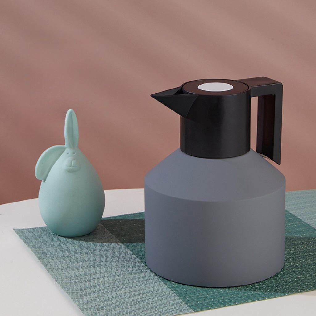 Insulated Geometric Water Pitcher - Large Thermal Jug for Cold or Hot Beverages-7