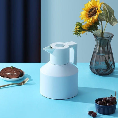 Insulated Geometric Water Pitcher - Large Thermal Jug for Cold or Hot Beverages-6